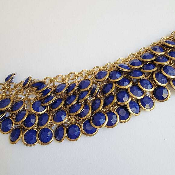 Blue Stone Chainmaille Necklace - Picture 9 of 10